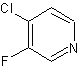 4-氯-3-氟吡啶结构式