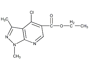Ethyl 4-chloro-1,3-dimethyl-1H-pyrazolo[3,4-b]pyridine-5-carboxylate
