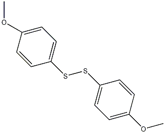 双(4-甲氧苯基)二硫化物结构式