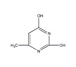 2,4-二羟基-6-甲基嘧啶结构式