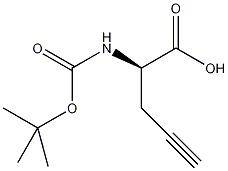 Boc-D-炔丙基甘氨酸结构式