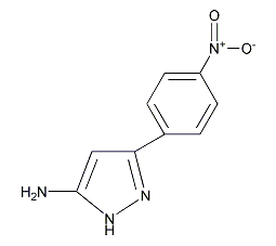 3-氨基-5-(4-硝基苯基)-2H-吡唑结构式