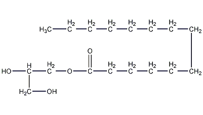 甘油单肉豆寇酸酯结构式
