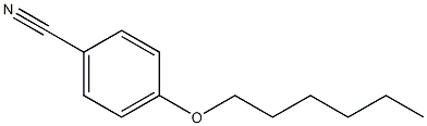 对(己氧基)苄腈结构式