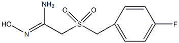 2-(4-氟苯甲基磺酰)羟基乙脒结构式