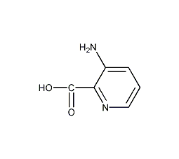 3-氨基吡啶-2-甲酸结构式
