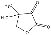 二氢-4,4-二甲基-2,3-呋喃二酮结构式