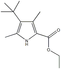 4-t-丁基-3，5-二甲基-2-吡咯羧酸乙酯结构式