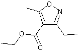 3-乙基-5-甲基-4-异唑甲酸乙酯结构式