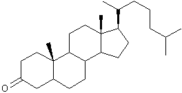 5α-胆甾烷-3-酮结构式
