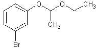 1-(4'-溴苯氧基)-1-乙氧基乙烷结构式
