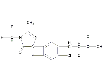唑酮草酯结构式