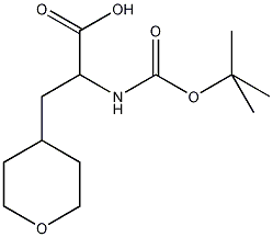 2-N-BOC-氨基-3-(4-四氢吡喃基)丙酸结构式