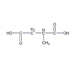 (R)-(+)-甲基琥珀酸结构式