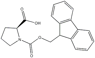 芴甲氧羰基-L-脯氨酸结构式