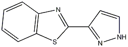 2-(1H-吡唑-3-基)苯并噻唑结构式