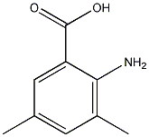 2-氨基-3,5-二甲基苯甲酸结构式