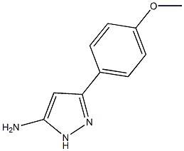 3-氨基-5-(4-甲氧苯基)吡唑结构式