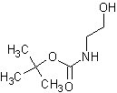 N-(叔丁氧羰基)乙醇胺结构式