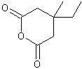 3-乙基-3-甲基戊二酸酐结构式