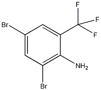 2-氨基-3,5-二溴三氟甲苯结构式