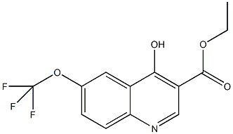 4-羟基-6-(三氟甲氧基)喹啉-3-羧酸乙酯结构式