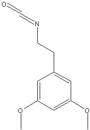 3,5-二甲氧基苯乙基异氰酸酯结构式