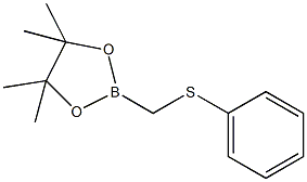 4,4,5,5,-四甲基-2-苯基硫烷基甲基-1,3,2-二氧硼戊环结构式