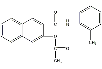 萘酚AS-D乙酸酯结构式