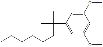 1-(1,1-二甲基庚基)-3,5-二甲氧基苯结构式