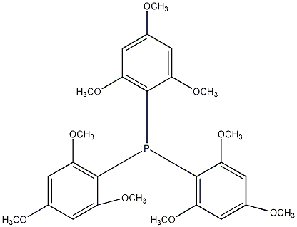 三(2,4,6-三甲基苯基膦)结构式