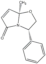 (3S-顺)-2,3-二氢-7a-甲基-3-苯基吡咯-[2,1-b]噁唑-5(7aH)-酮结构式