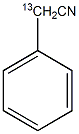 苯乙腈-α-13C结构式