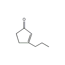 2-丙基-2-环戊烯-1-酮结构式