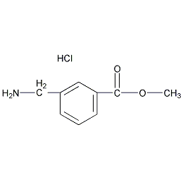 3-氨甲基苯甲酸甲酯盐酸盐结构式