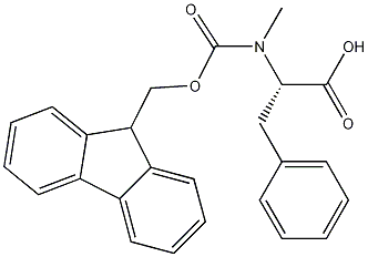 Fmoc-N-甲基-L-苯基丙氨酸结构式