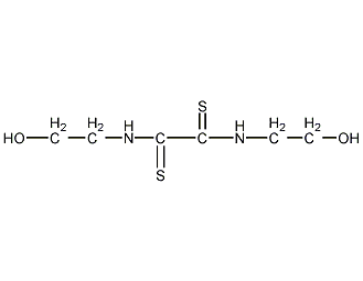 N.N'-双(2-羟乙基)二硫代酰胺结构式