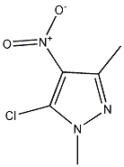 5-氯-1,3-二甲基-4-硝基吡唑结构式
