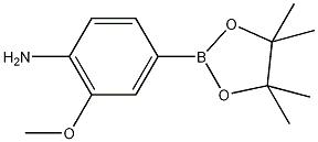 2-甲氧基-4-(4,4,5,5-四甲基-1,3,2-三氧杂硼戊环-2-基)苯胺结构式