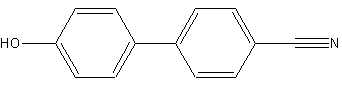 4'-羟基联苯-4-腈结构式