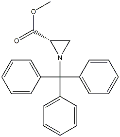 (S)-(−)-1-三苯甲基氮丙啶-2-羧酸甲酯结构式