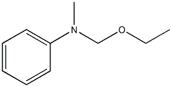N-(乙氧基甲基)-N-甲基苯胺结构式