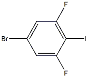 5-溴-1,3-氟-2-碘苯结构式