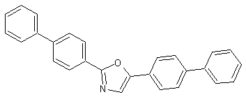 2,5-双(4-联苯基)噁唑结构式