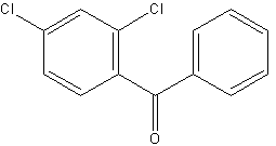 2,4-二氯苯甲酮结构式