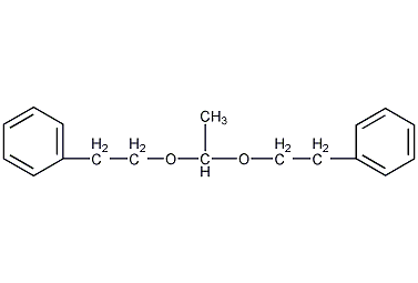 1,1-双(苯乙氧基)乙烷结构式
