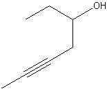5-庚炔-3-醇结构式