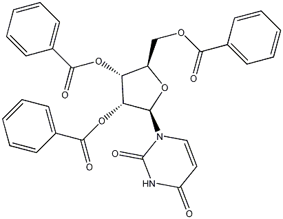 2',3',5'-三苯甲酰尿苷结构式