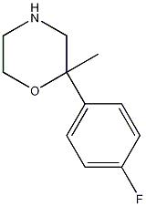 2-(4-氟苯基)-2-甲基吗啉结构式