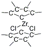 双(四甲基环戊二烯基)二氯化锆结构式